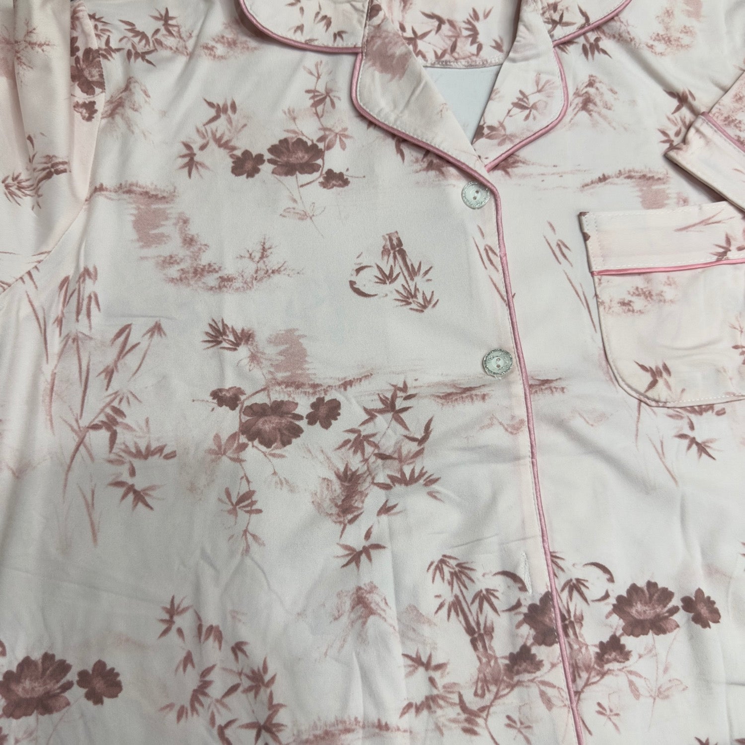 Vintage Blossom Hosiery Cotton 3-Piece Lounge Set