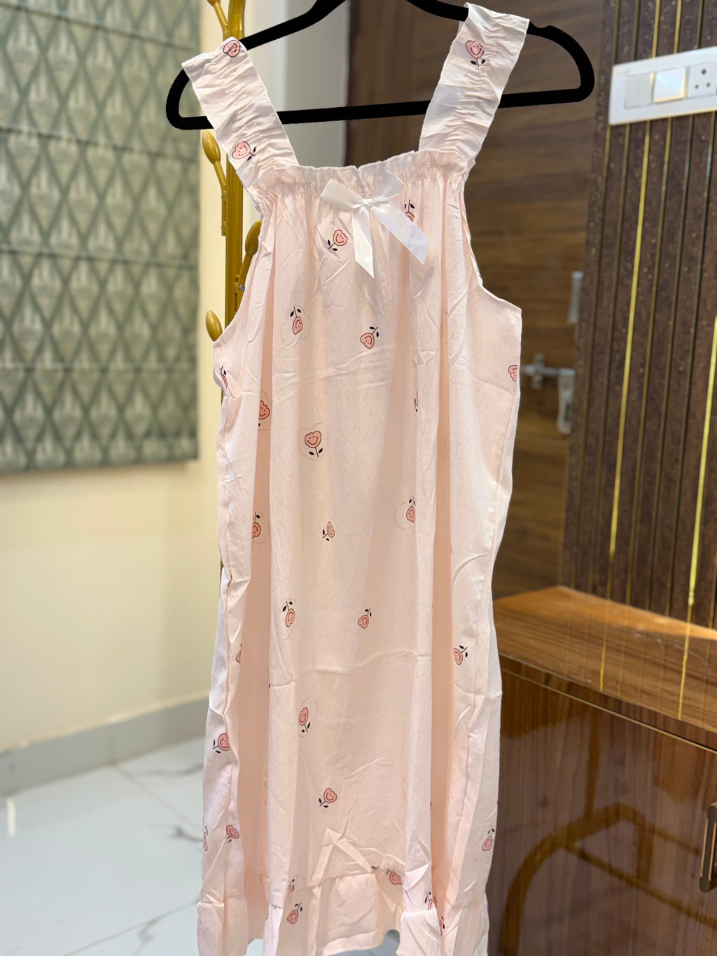 Ruffle Strap Nighty / Housedress/ Nightdress/ Nightgown