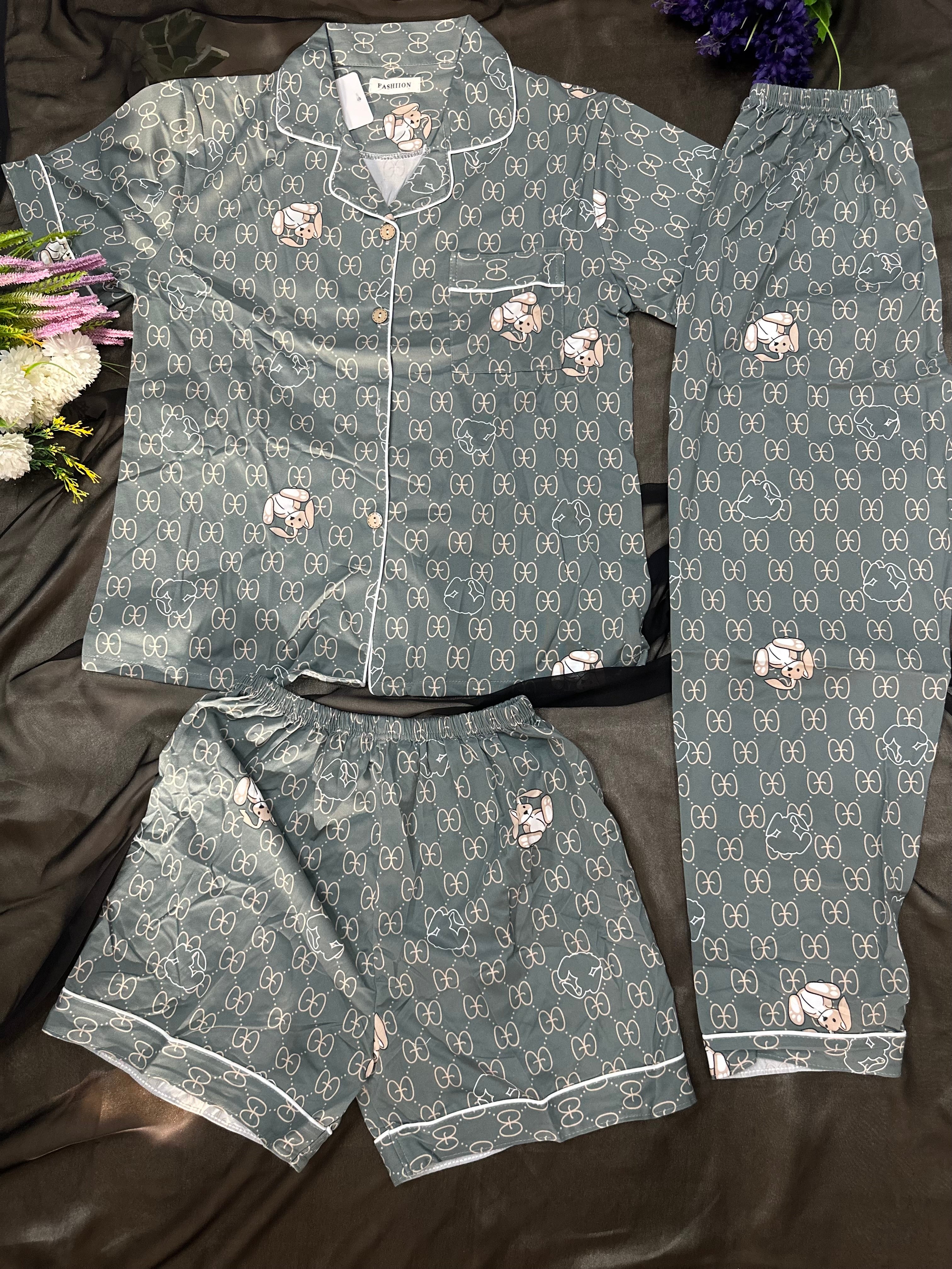 Sage Grey Bunny - 3pcs set