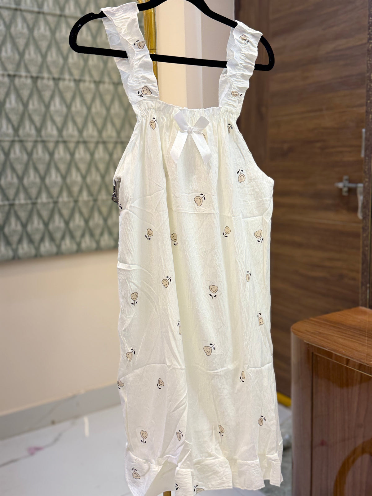 Ruffle Strap Nighty / Housedress/ Nightdress/ Nightgown