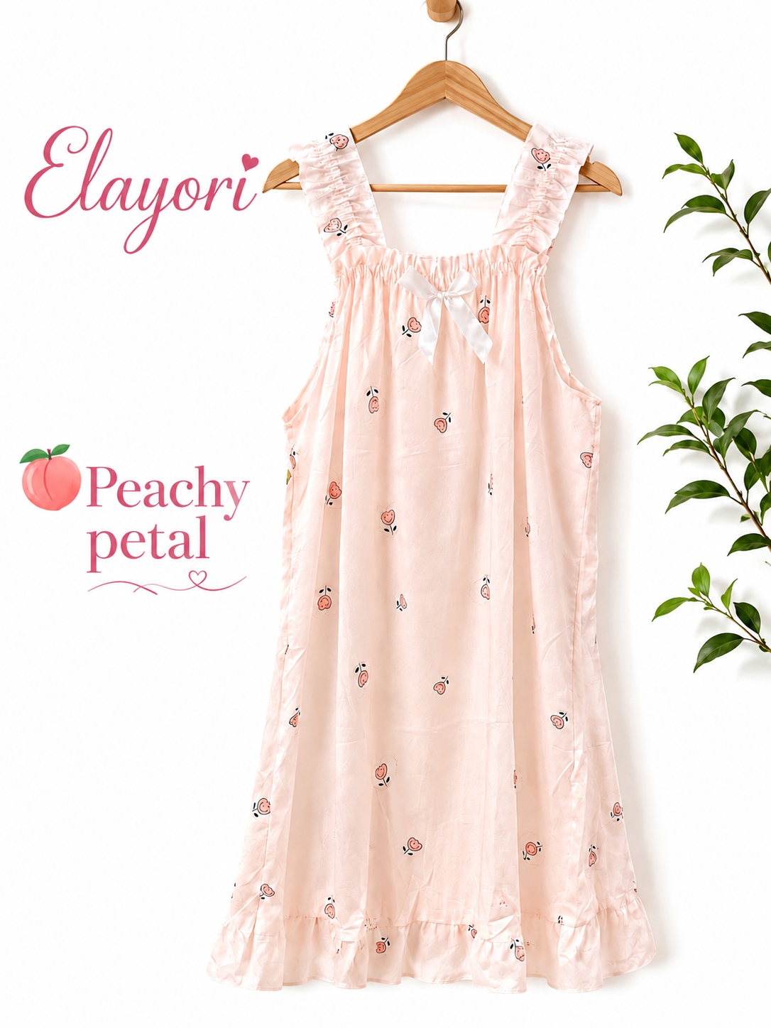 Ruffle Strap Nighty / Housedress/ Nightdress/ Nightgown