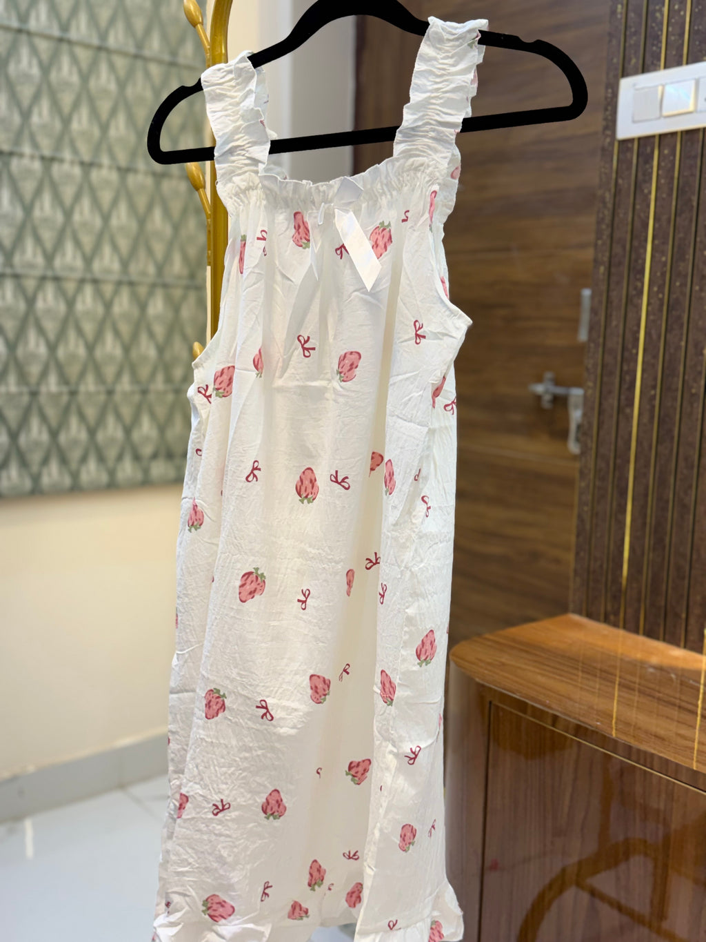 Ruffle Strap Nighty / Housedress/ Nightdress/ Nightgown