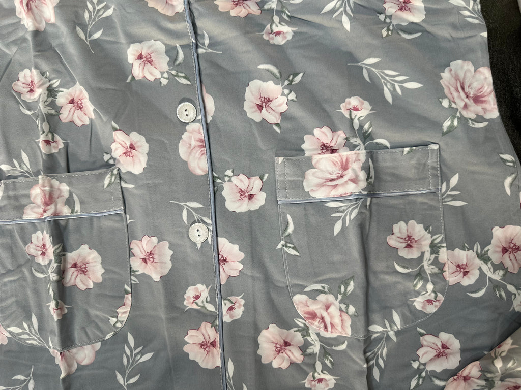 Grey Cherry Blossom - 2pc Set
