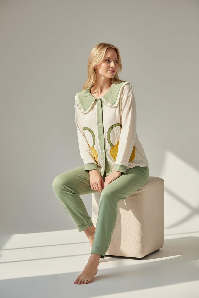 Apple Garden 2-Piece Night Suit