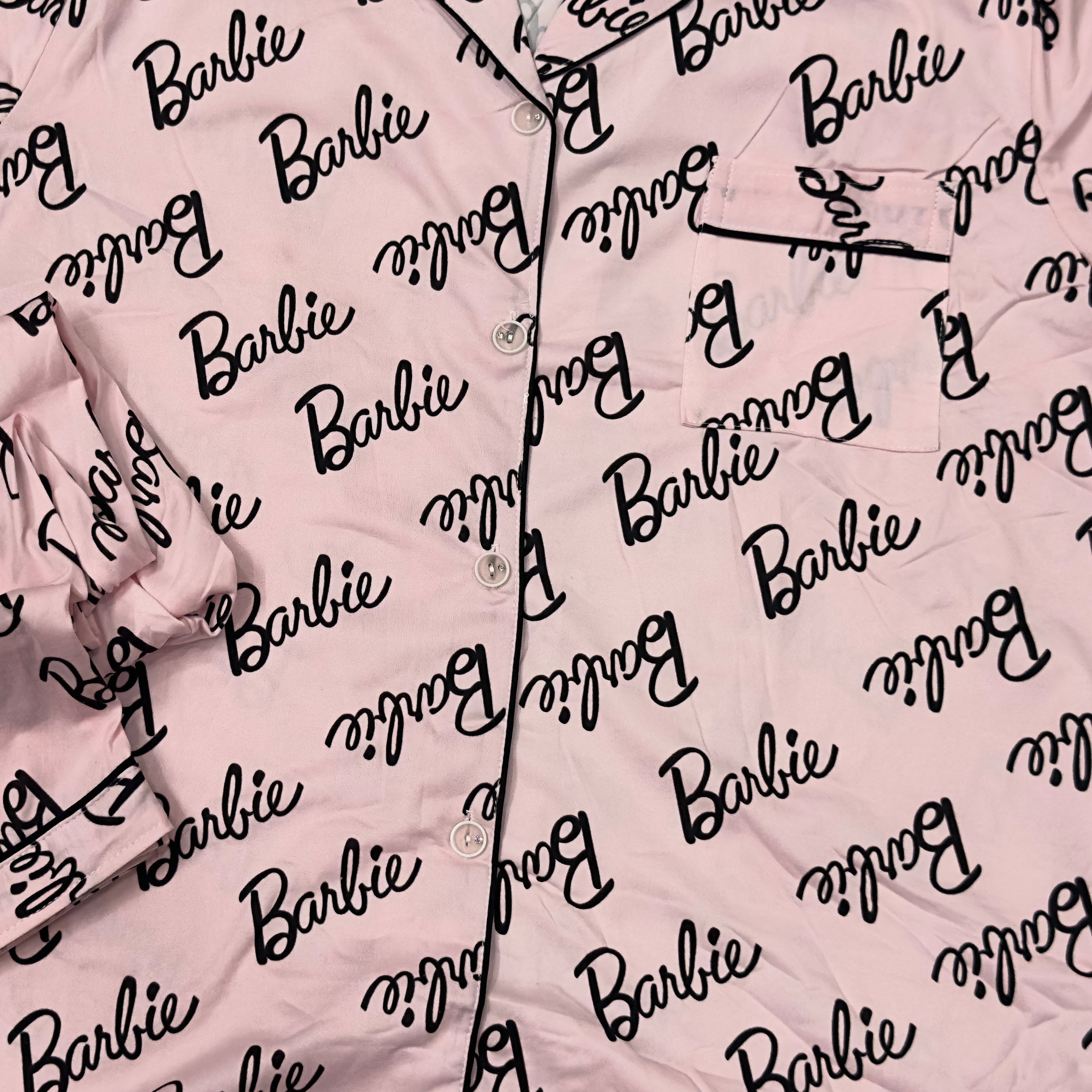 Blush Script Print Hosiery Cotton 2-Piece Lounge Set