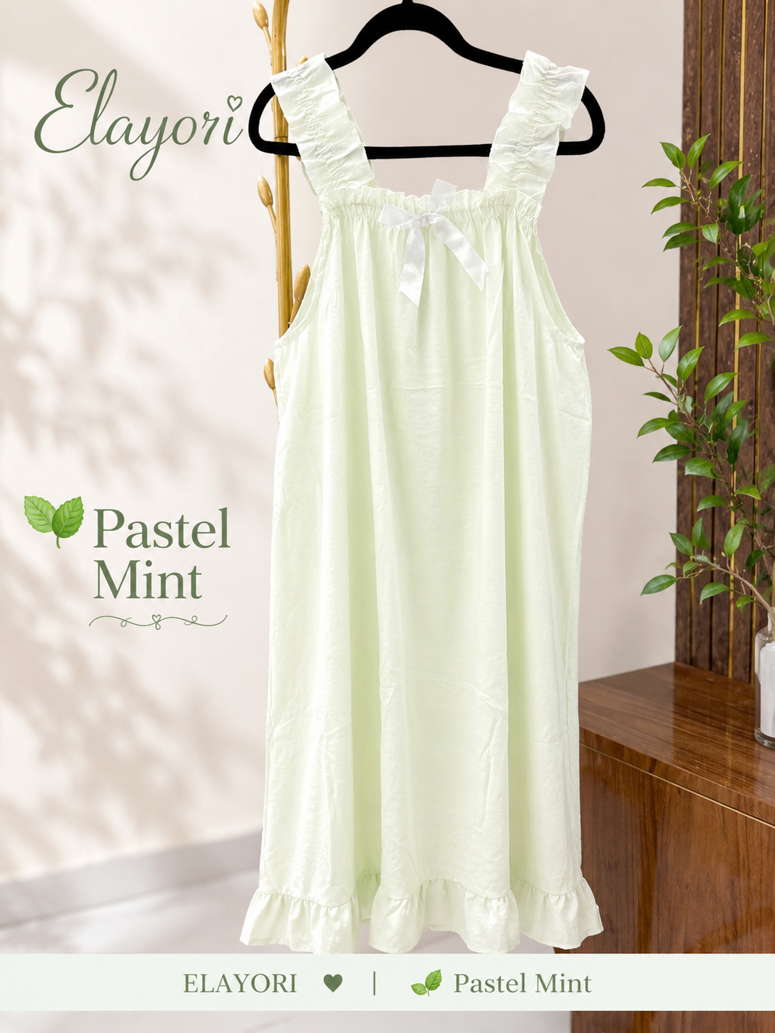 Ruffle Strap Nighty / Housedress/ Nightdress/ Nightgown
