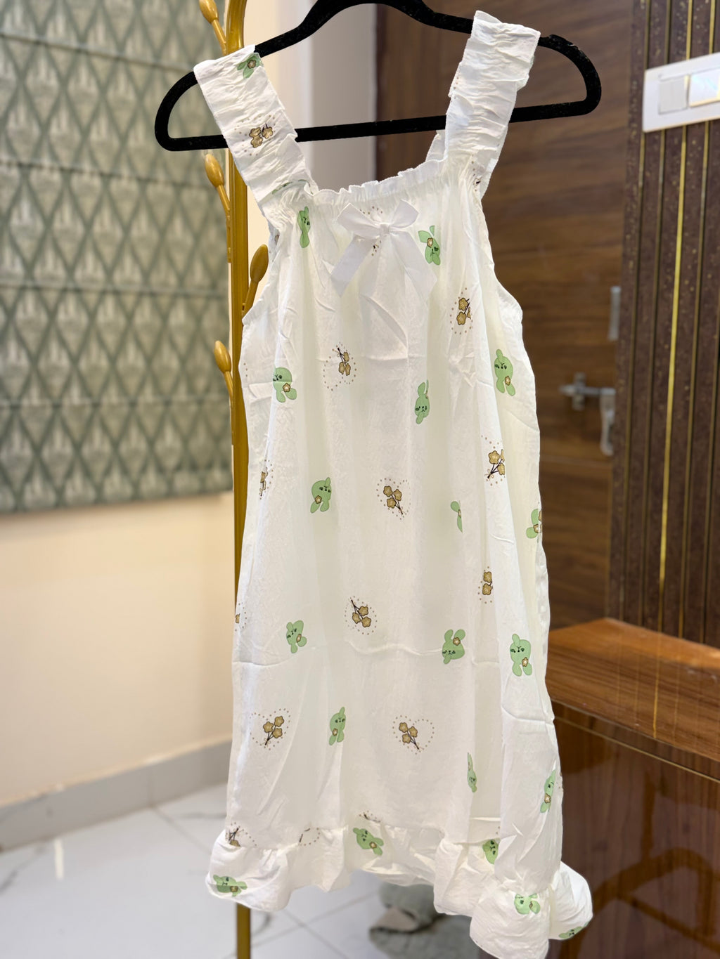 Ruffle Strap Nighty / Housedress/ Nightdress/ Nightgown