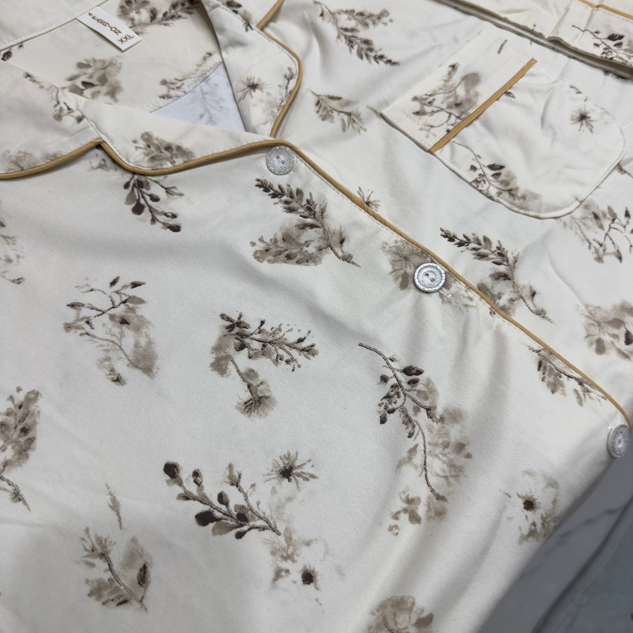 Botanical Bloom Hosiery Cotton 3-Piece Lounge Set